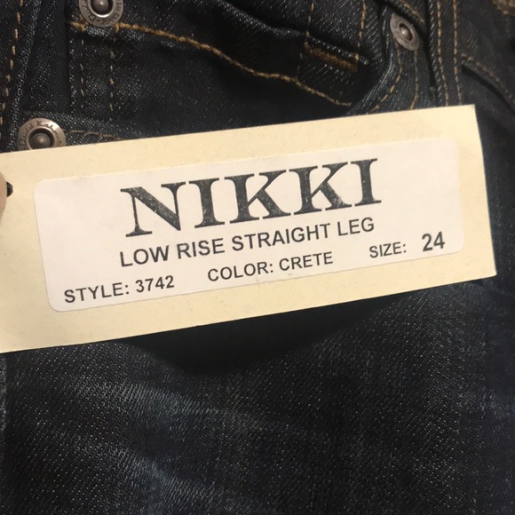 David Kahn Nikki Low Rise Straight Leg Jeans 24 - Picture 6 of 7